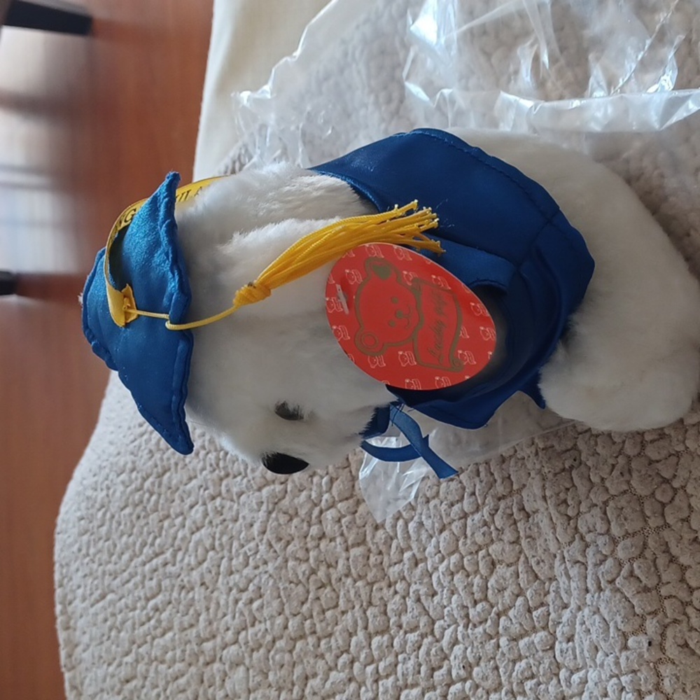 Graduation bear plush white - Picture 6 of 12